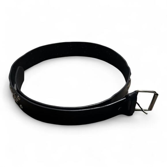 Black Star Studded Faux Leather Belt – 41” Punk Grunge Y2K - Picture 2 of 4